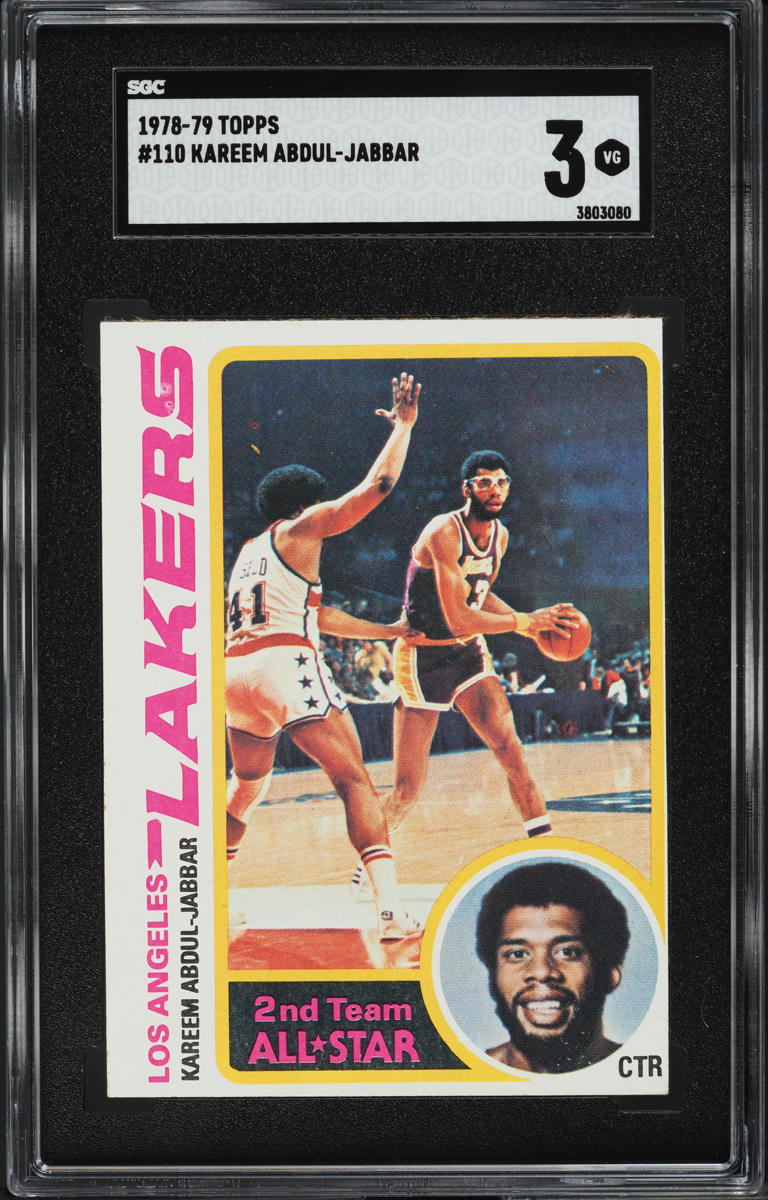 1978 Topps Basketball All Star Kareem Abdul-Jabbar #110 SGC 3 VG