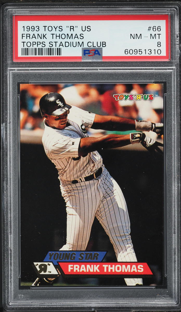 1993 Stadium Club Toys 'R' Us Frank Thomas #66 PSA 8 NM-MT