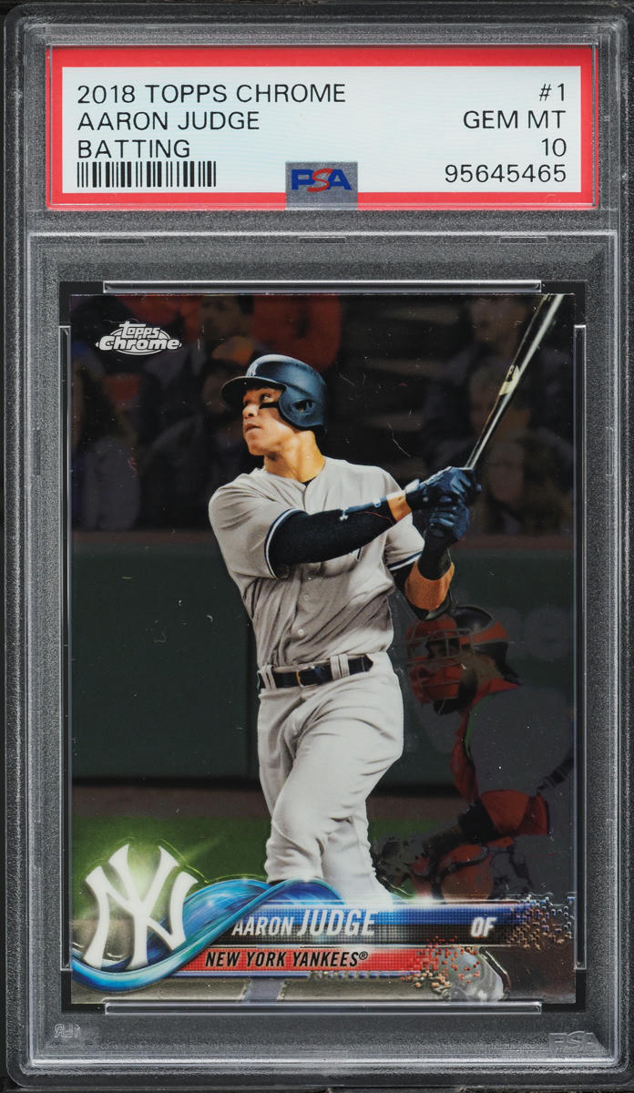 2018 Topps Chrome Batting Aaron Judge #1 PSA 10 GEM MINT