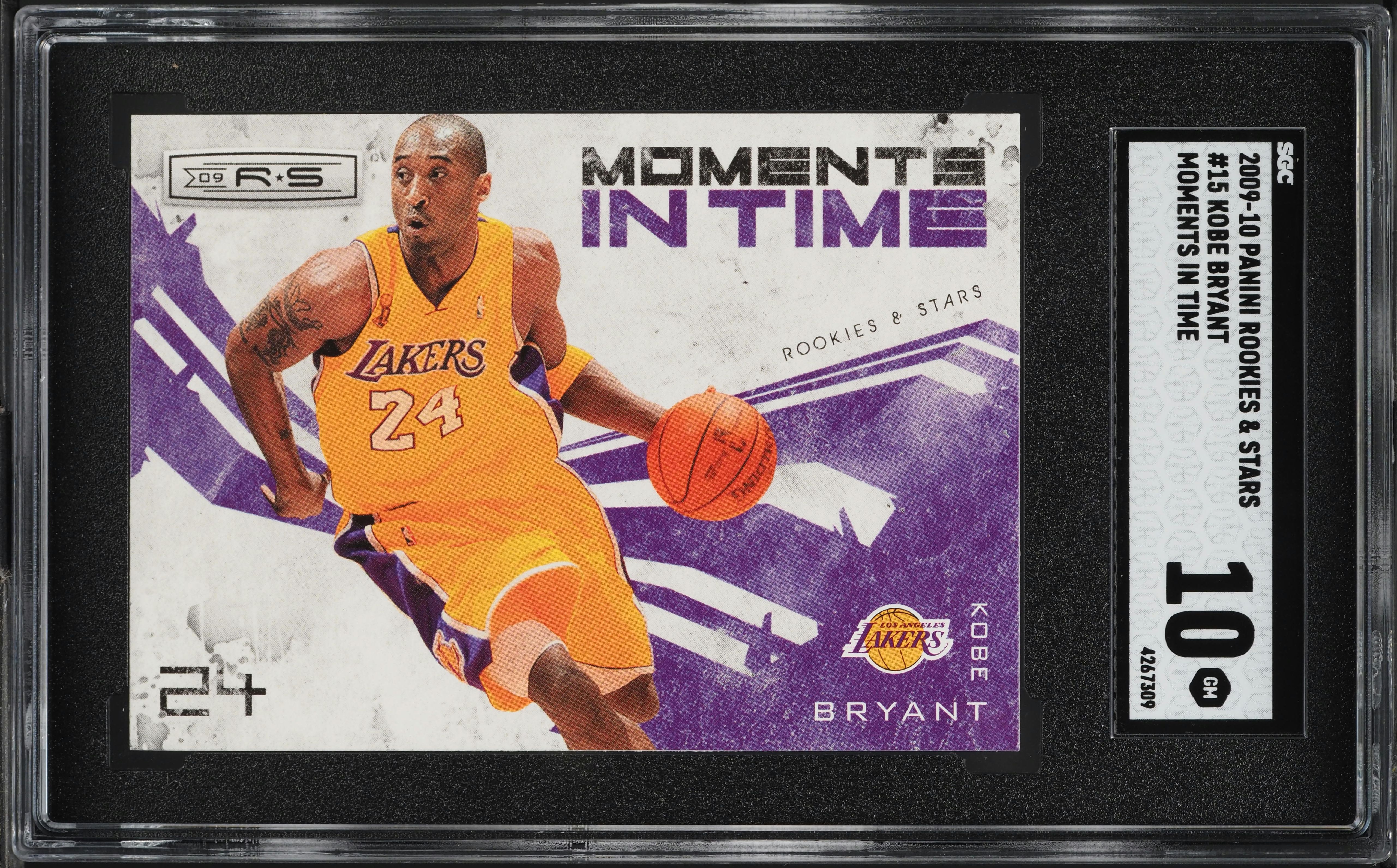 2009 Panini Rookies & Stars Moments In Time Kobe Bryant #15 SGC 10