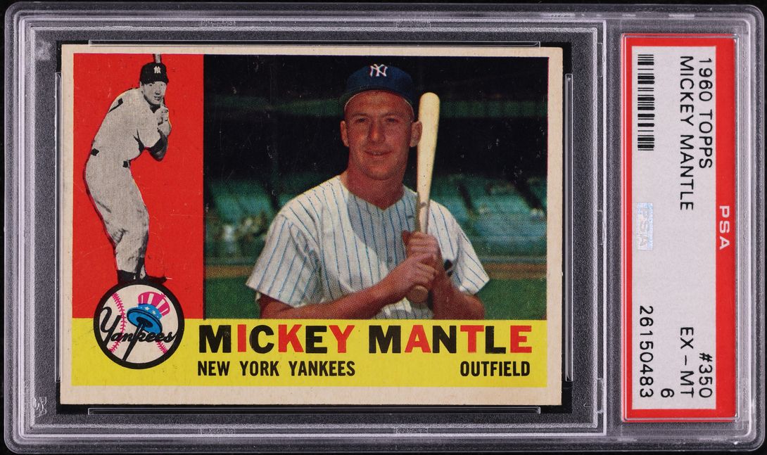 1960 Topps Mickey Mantle #350 PSA 6 EXMT