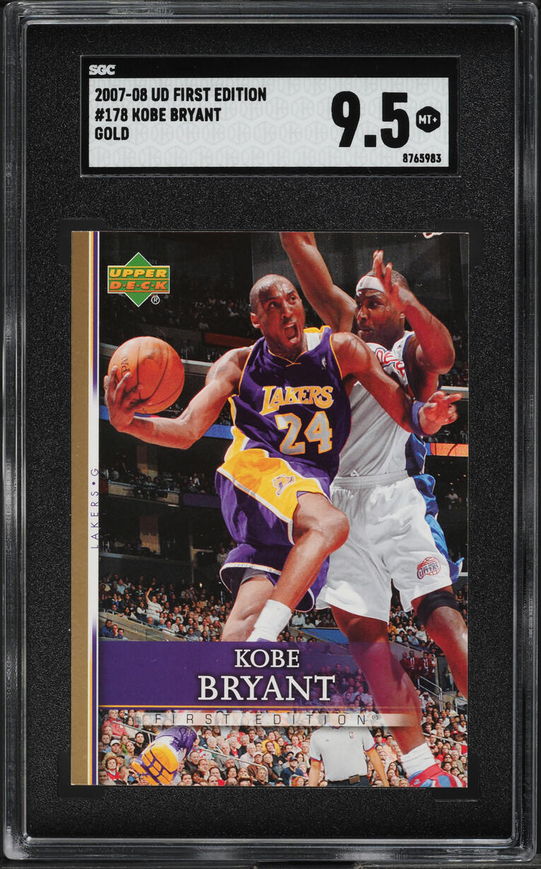 2007 Upper Deck First Edition Gold Kobe Bryant #178 SGC 9.5 MINT+
