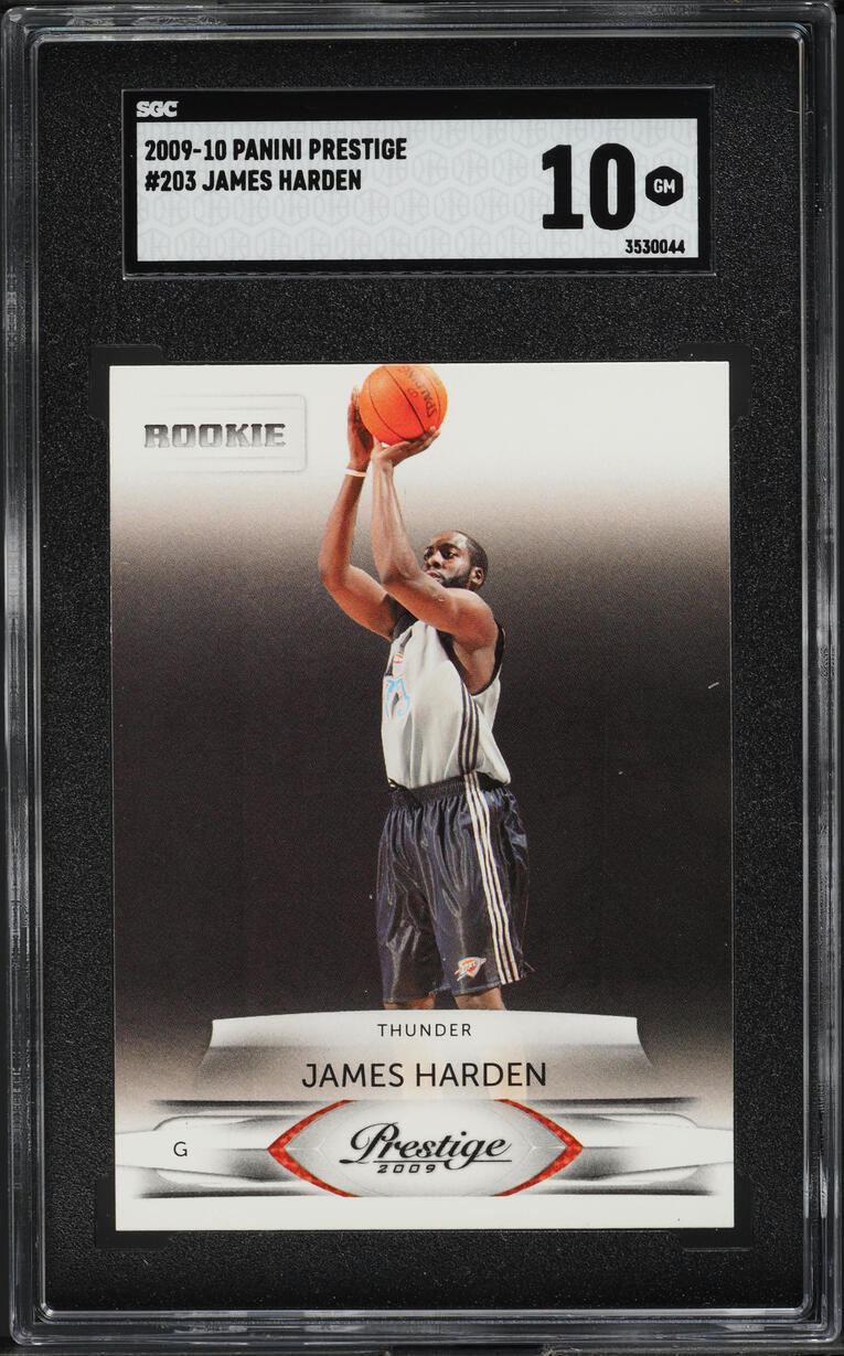 2009 Panini Prestige James Harden ROOKIE #203 SGC 10 GEM MINT