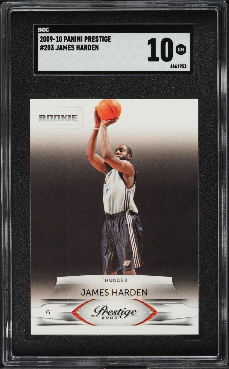 2009 Panini Prestige James Harden ROOKIE #203 SGC 10 GEM MINT