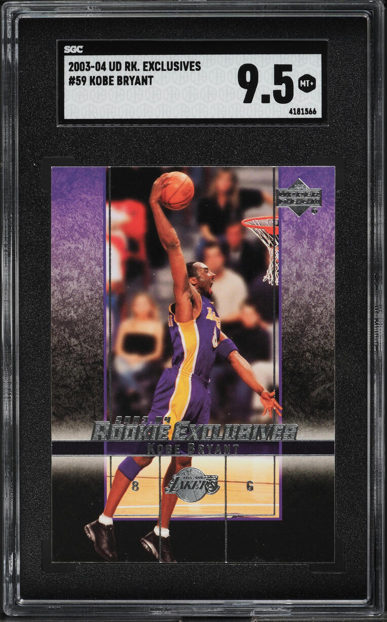 2003 Upper Deck Rookie Exclusives Kobe Bryant #59 SGC 9.5 MINT+