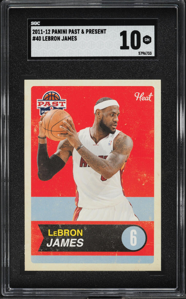 2011 Panini Past & Present LeBron James #40 SGC 10 GEM MINT