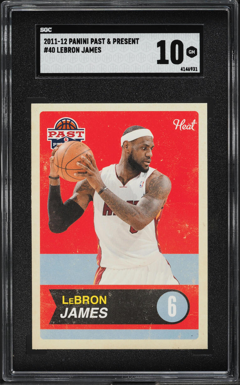2011 Panini Past & Present LeBron James #40 SGC 10 GEM MINT