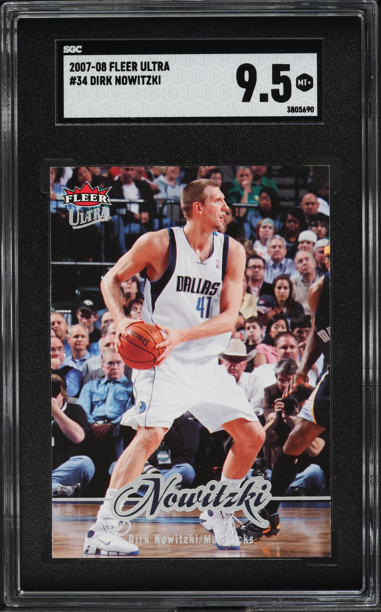 2007 Ultra Basketball Dirk Nowitzki #34 SGC 9.5 MINT+