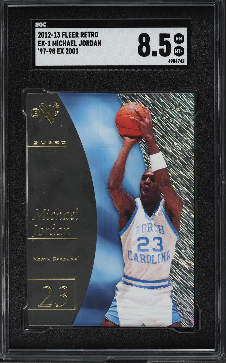 2012 Fleer Retro '97 EX 2001 Michael Jordan #EX-1 SGC 8.5 NM-MT+