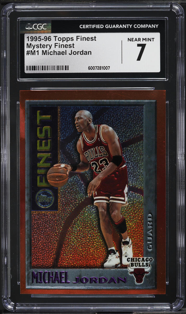 1995 Finest Mystery Michael Jordan #M1 CGC 7 NRMT
