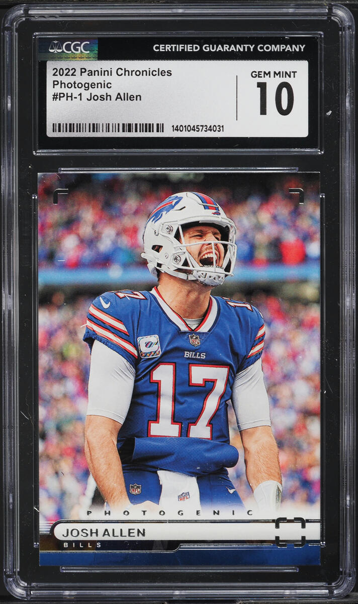 2022 Panini Chronicles Photogenic Josh Allen #PH-1 CGC 10 GEM MINT