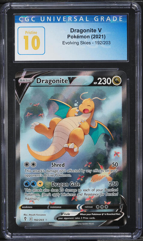 2022 Pokemon Japanese SWSH Promo Pokemon GO Dragonite V #292 PSA