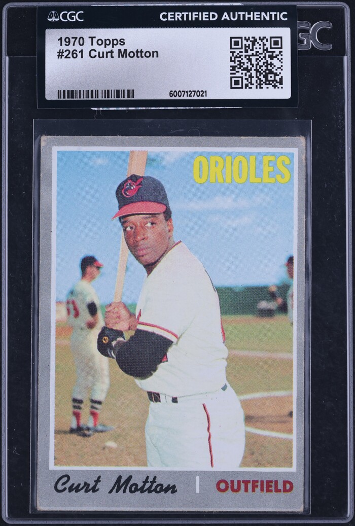 1970 Topps Curt Motton #261 CGC AUTH