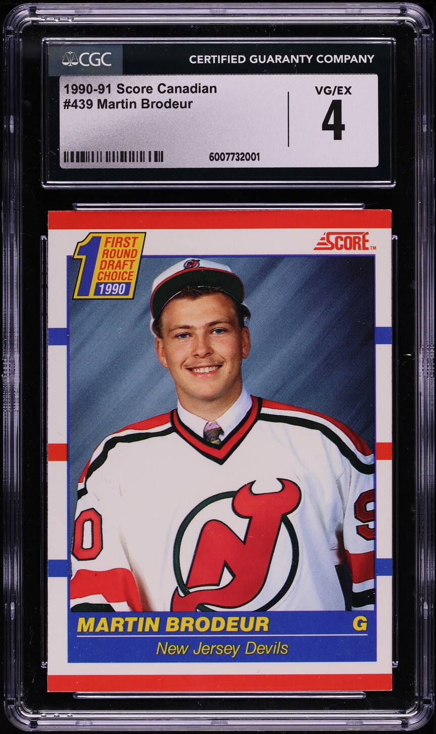 1990 Score Canadian Martin Brodeur ROOKIE #439 CGC 4 VGEX