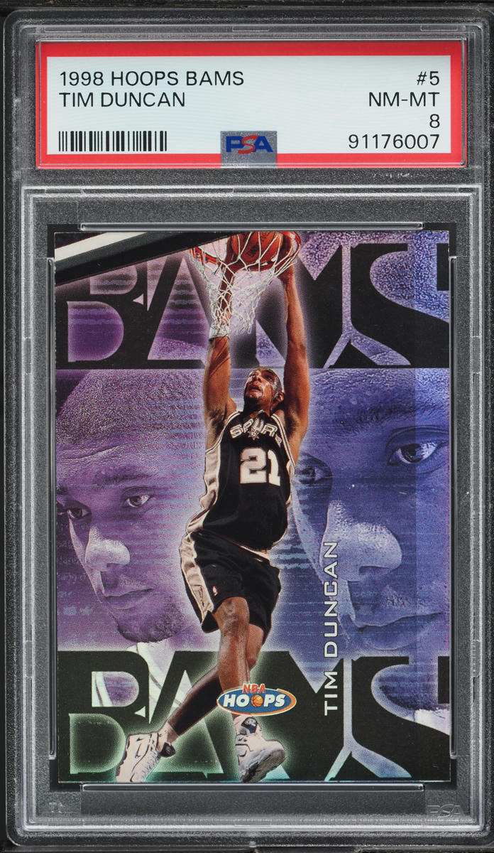 1998 Hoops Bams Tim Duncan /250 #5 PSA 8 NM-MT