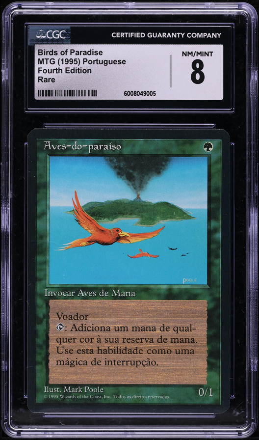 1993 Magic The Gathering MTG Alpha Birds Of Paradise PSA 8 NM-MT