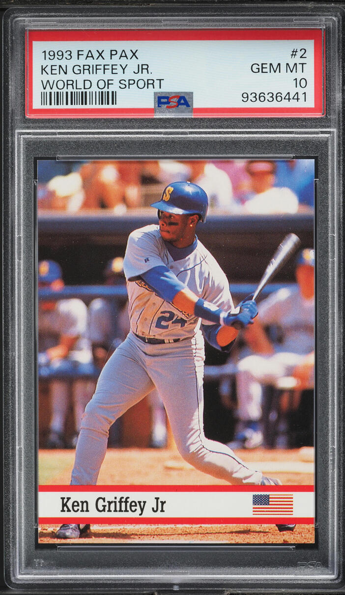 1993 Fax Pax World Of Sport Ken Griffey Jr. #2 PSA 10 GEM MINT
