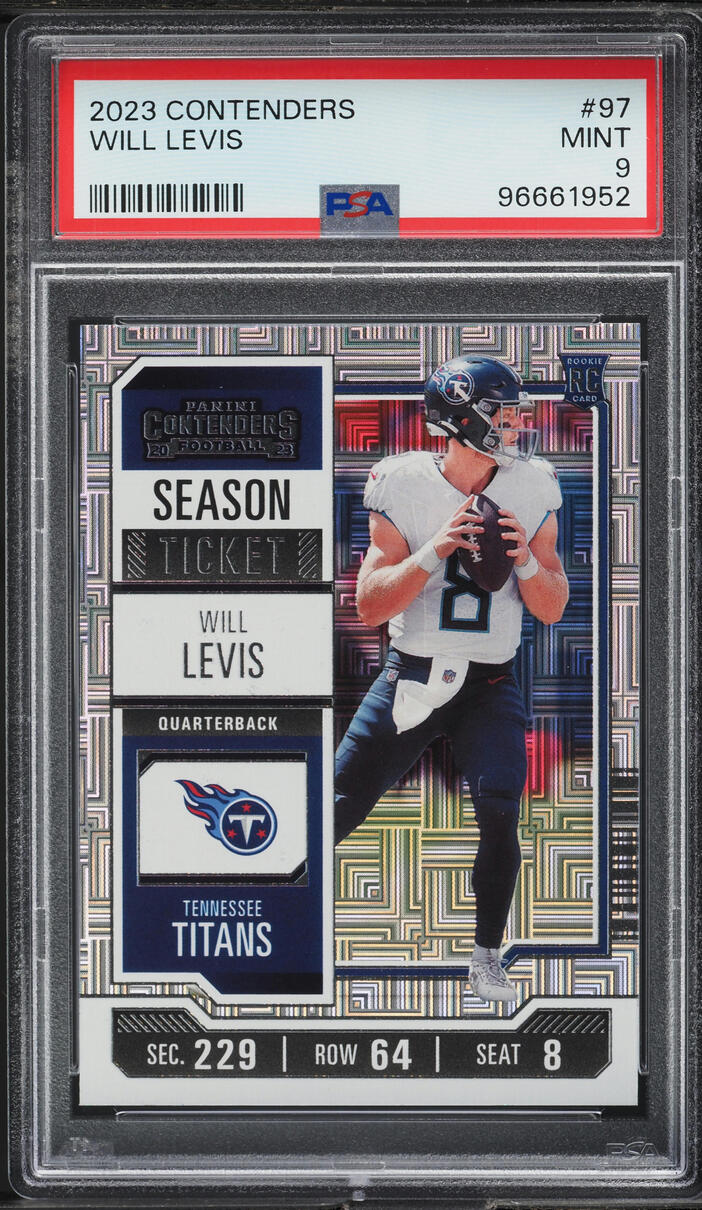 2023 Panini Contenders Will Levis ROOKIE #97 PSA 9 MINT