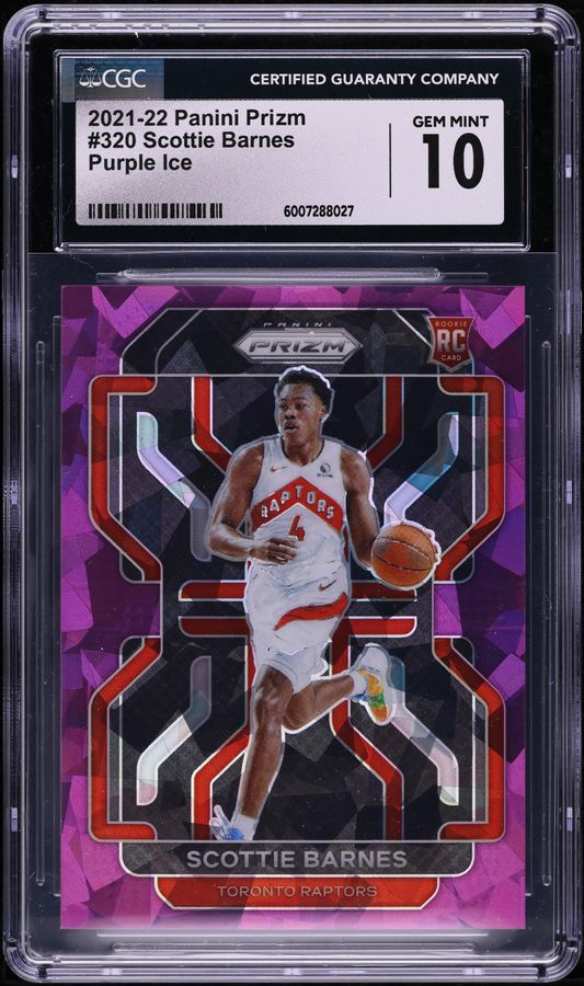 2021 Panini Prizm Sensational Mojo Scottie Barnes ROOKIE AUTO DNA