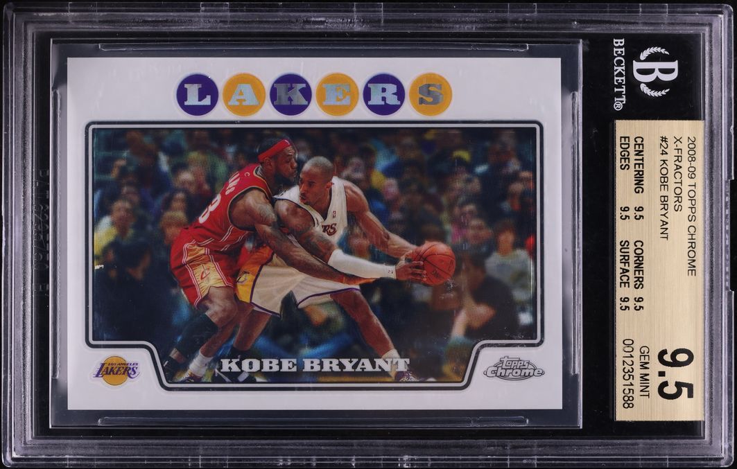 2008 Topps Chrome Kobe Bryant XFractor /288 #24 BGS 9.5 | Card Ladder