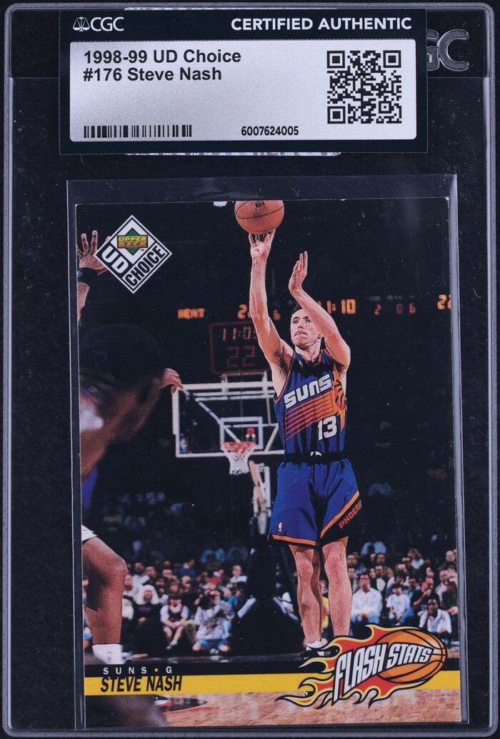 1998 Upper Deck Choice Steve Nash #176 CGC AUTH