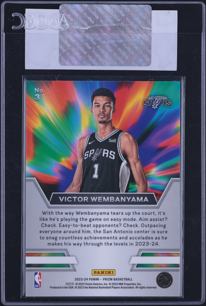 2023 Panini Prizm Instant Impact Victor Wembanyama ROOKIE #3 CGC AUTH