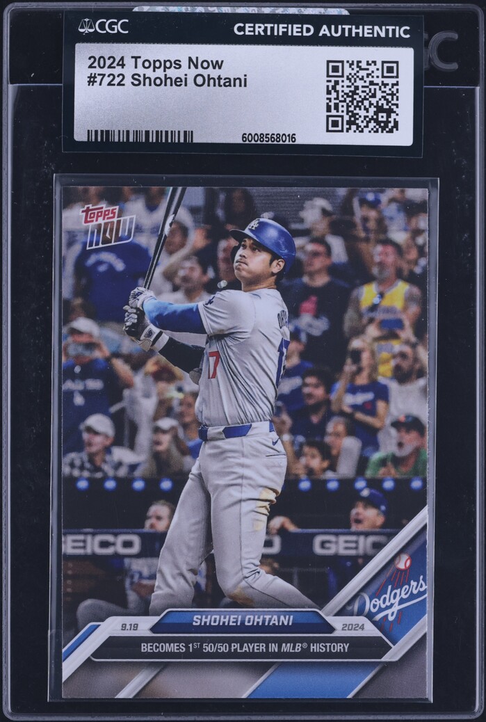 2024 Topps Now Shohei Ohtani #722 CGC AUTH