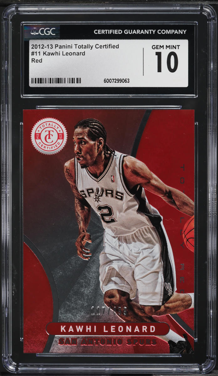 2012 Totally Certified Red Kawhi Leonard /499 #11 CGC 10 GEM MINT