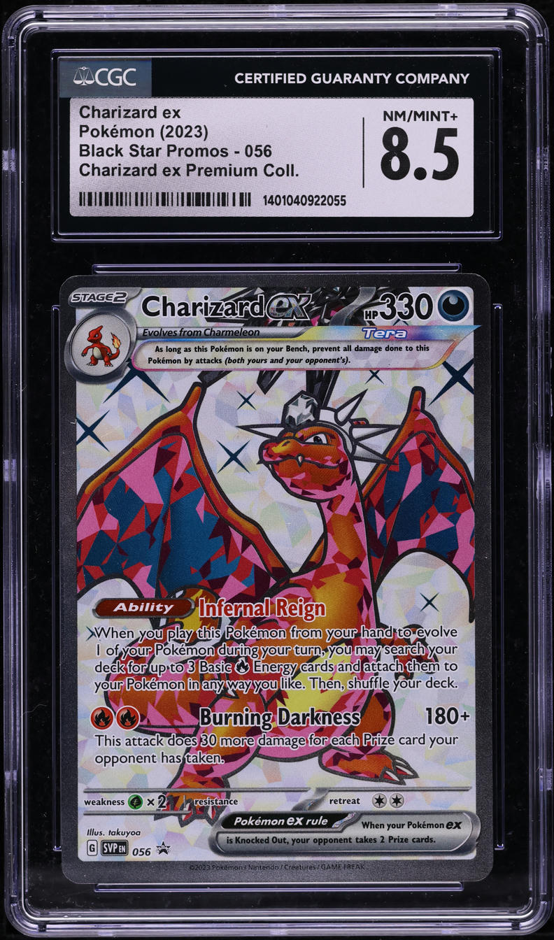 2023 Pokemon Scarlet & Violet Black Star Promo Charizard ex #56 CGC 8.5  NM-MT+ on Fanatics Collect