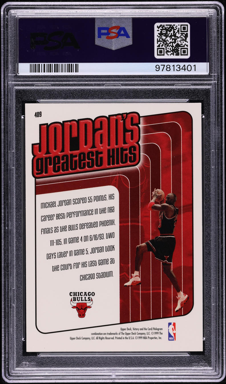 1999 Upper Deck Victory Michael Jordan #409 PSA 9 MINT