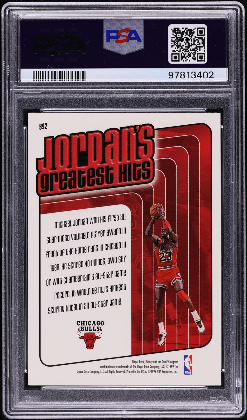 1999 Upper Deck Victory Michael Jordan #392 PSA 9 MINT