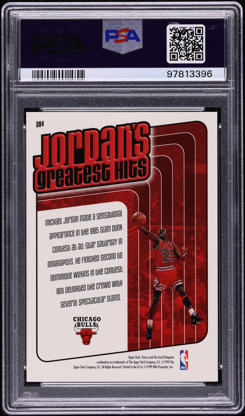 1999 Upper Deck Victory Michael Jordan #384 PSA 9 MINT
