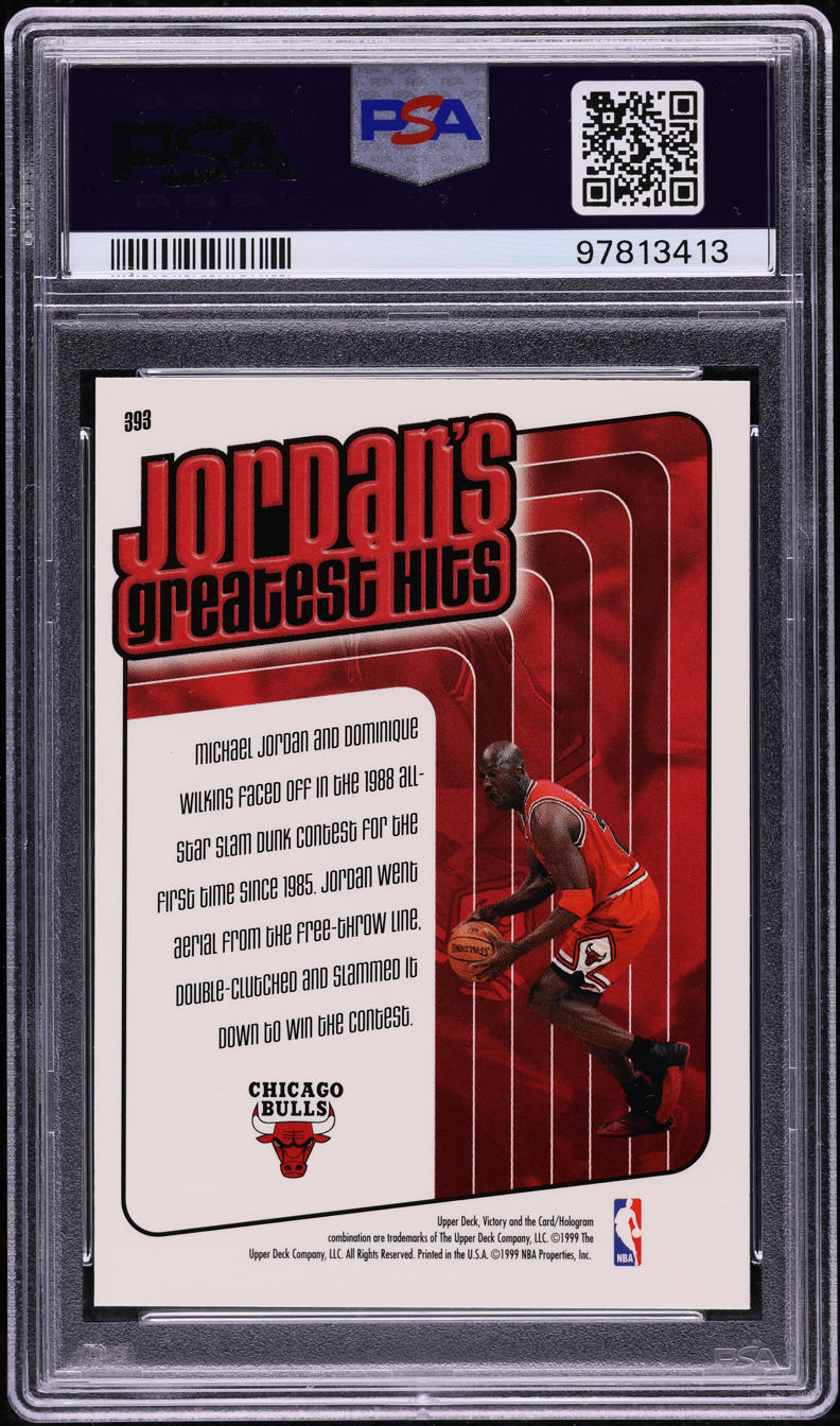 1999 Upper Deck Victory Michael Jordan #393 PSA 9 MINT