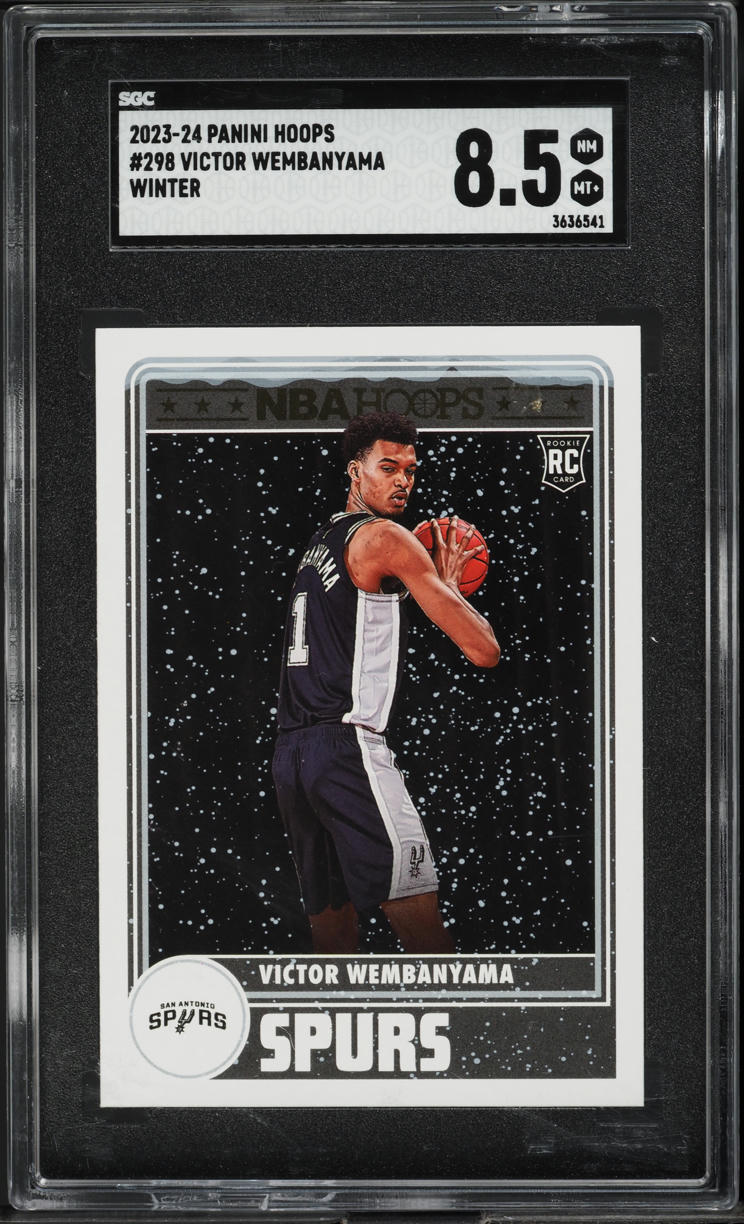 2023 Hoops Winter Victor Wembanyama ROOKIE #298 SGC 8.5 NM-MT+