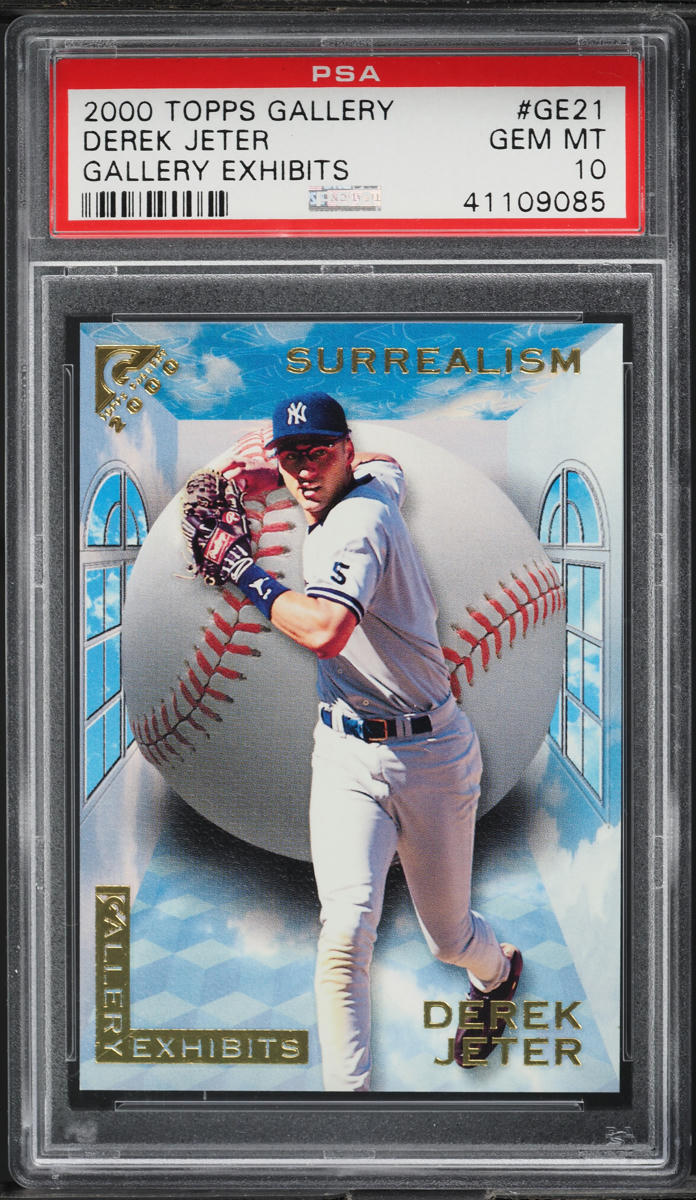 2000 Topps Gallery Gallery Exhibits Derek Jeter #GE21 PSA 10 GEM MINT
