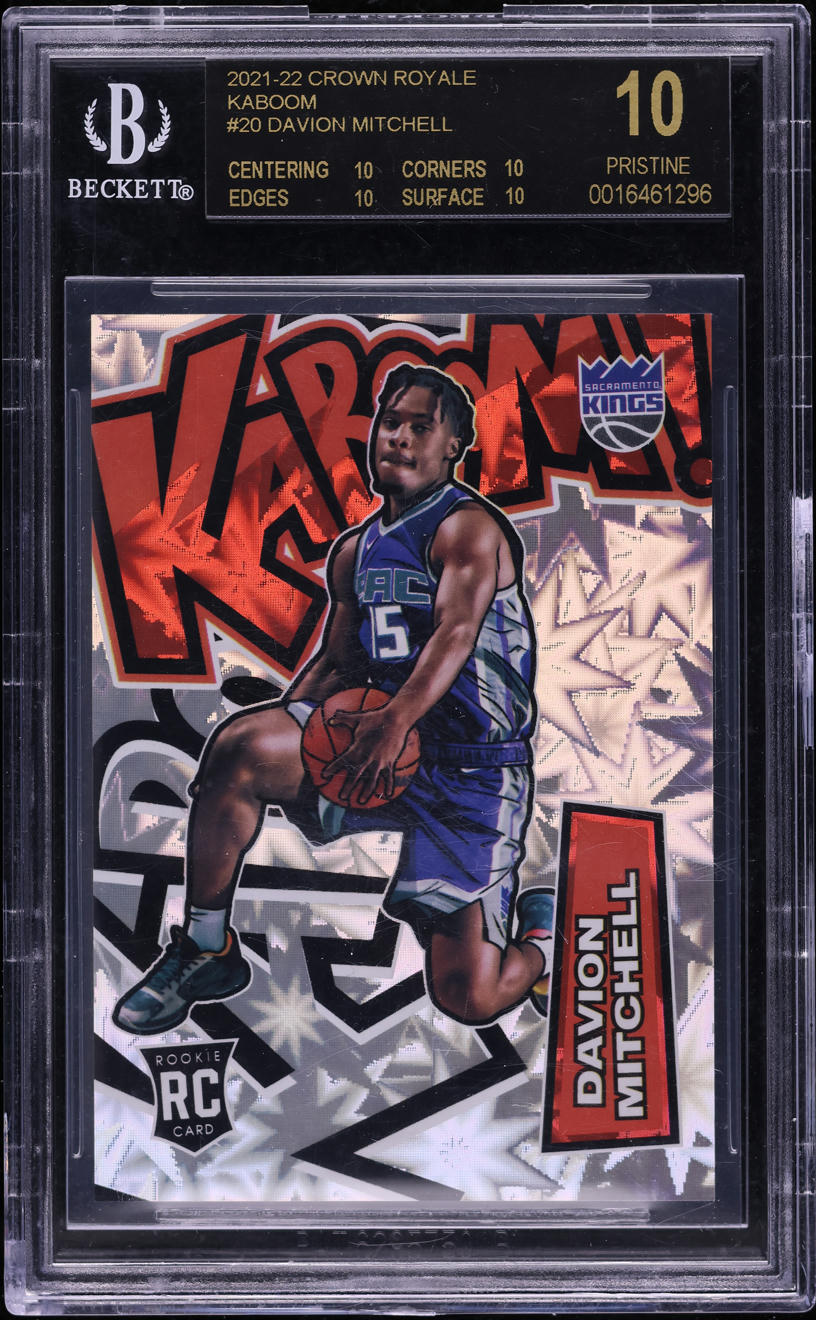 2021 Crown Royale Kaboom Davion Mitchell ROOKIE #20 BGS 10 BLACK LABEL on Fanatics Collect 2021 Crown Royale Kaboom Davion Mitchell ROOKIE #20 BGS 10 BLACK LABEL on Fanatics Collect