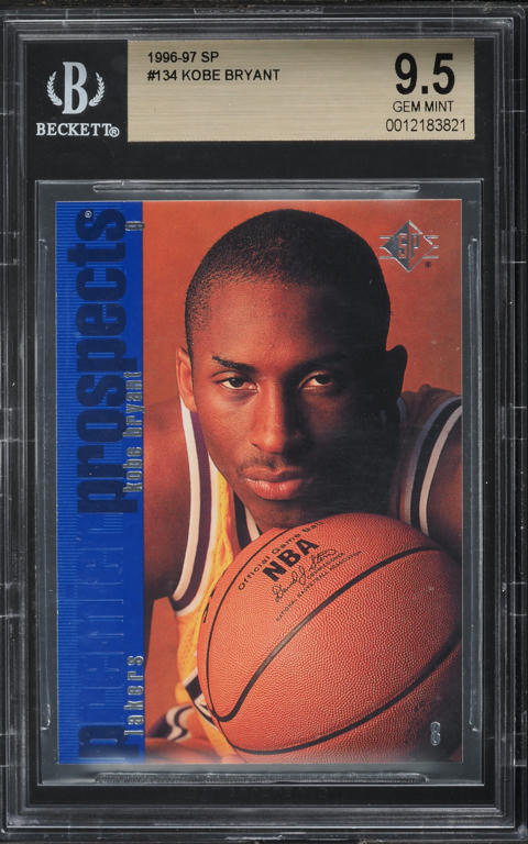 1996 UD3 Hardwood Prospects Kobe Bryant ROOKIE #19 BGS 9.5 GEM