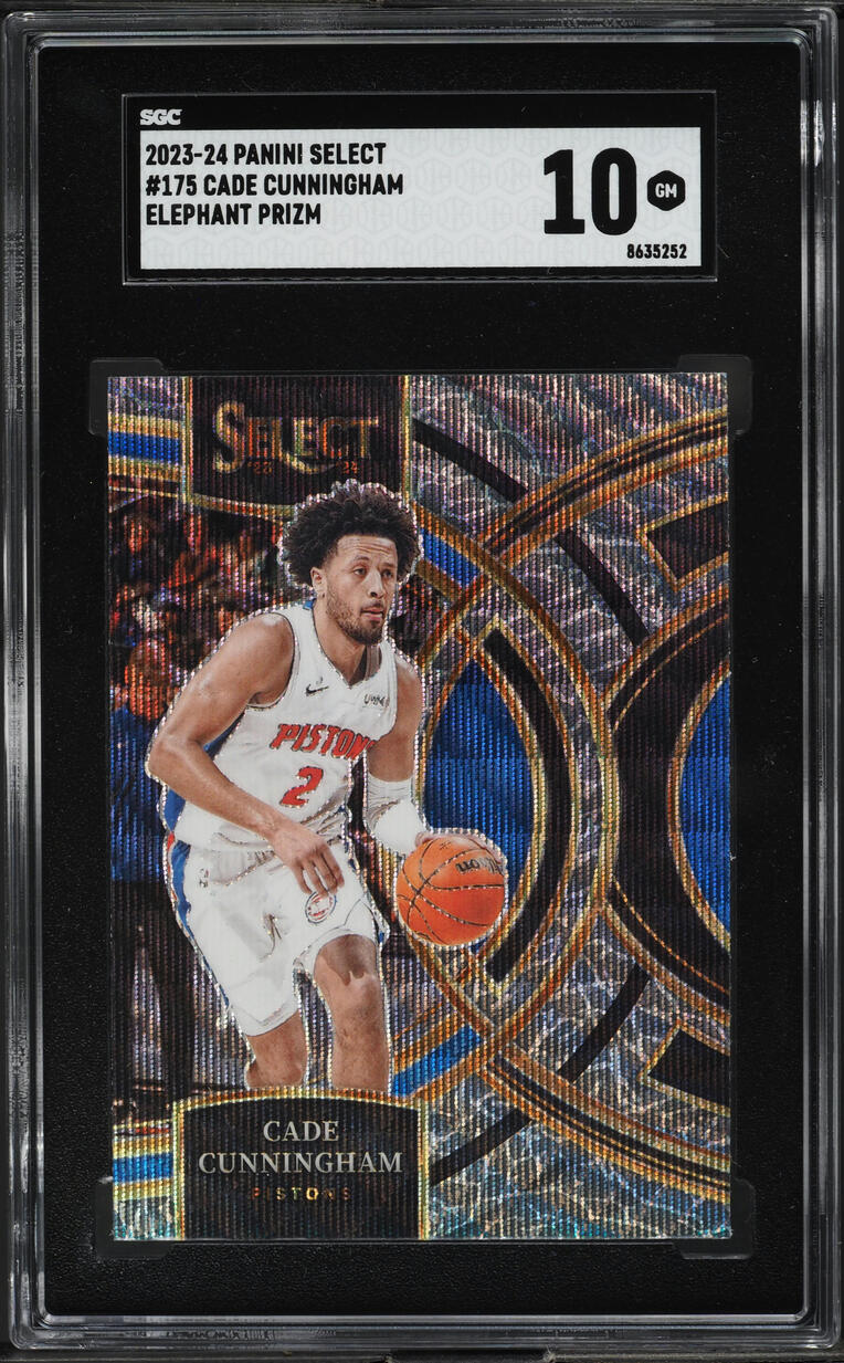 2023 Select Premier Elephant Prizm Cade Cunningham #175 SGC 10 GEM