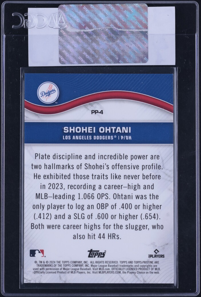 2024 Topps Pristine SuperFractor Shohei Ohtani 1/1 #PP-4 CGC AUTH