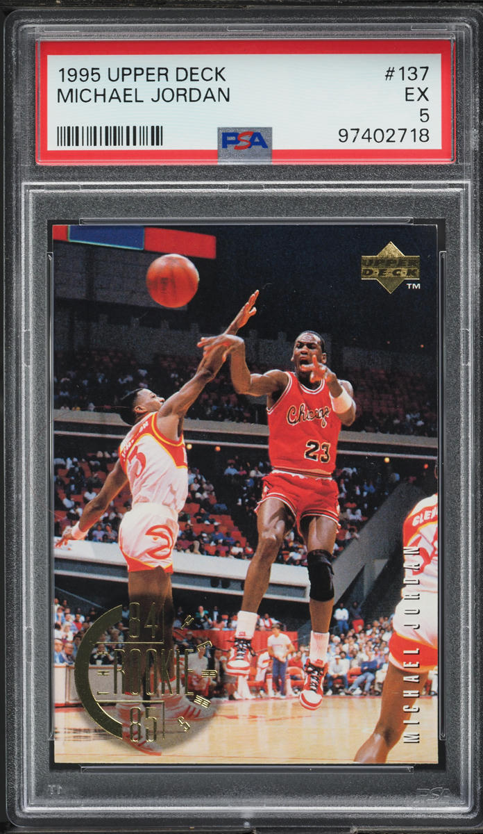 1995 Upper Deck Basketball Michael Jordan #137 PSA 5 EX