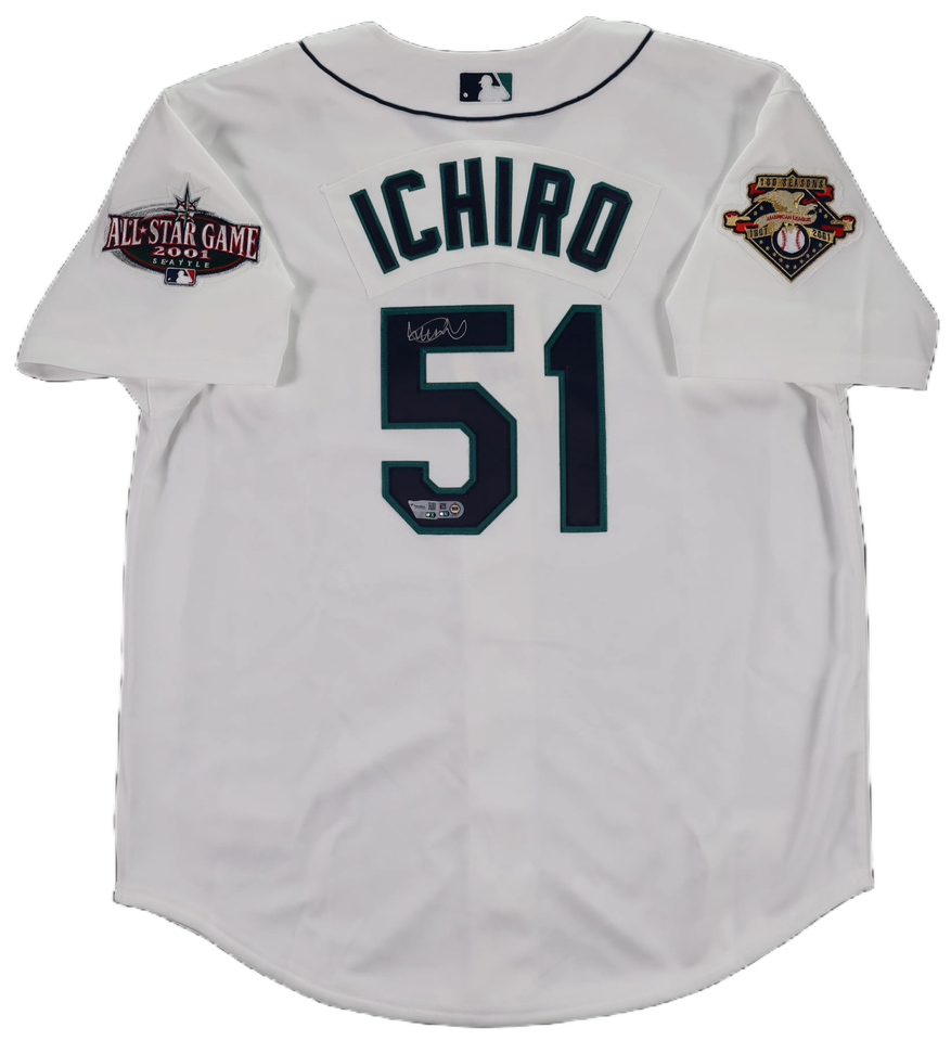 Ichiro Suzuki Signed '01 Seattle Mariners Michell & Ness White Jersey