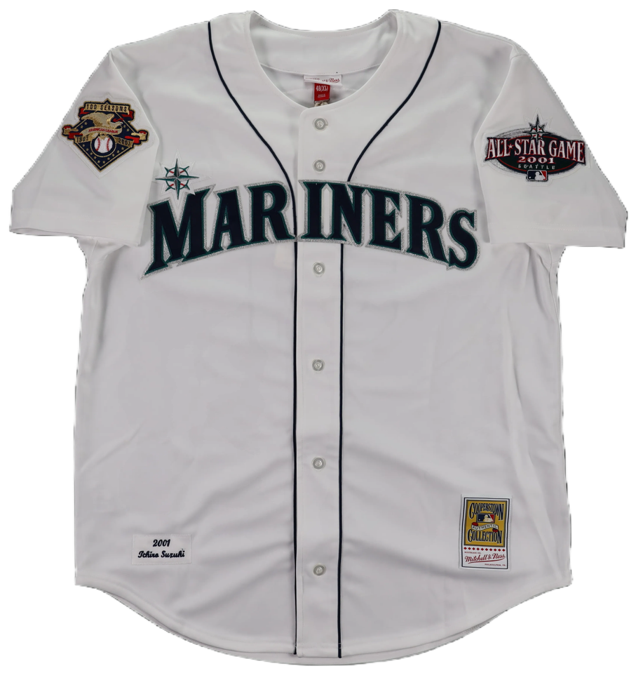 Ichiro Suzuki Signed '01 Seattle Mariners Michell & Ness White Jersey