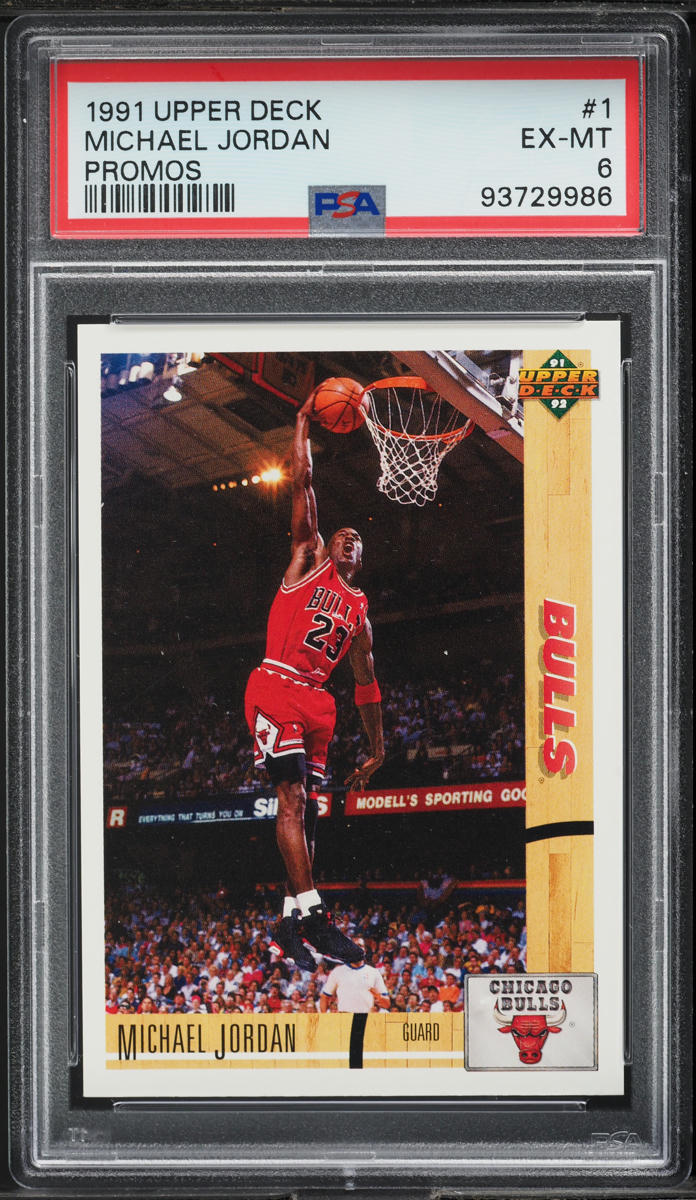 1991 Upper Deck Promo Michael Jordan #1 PSA 6 EXMT