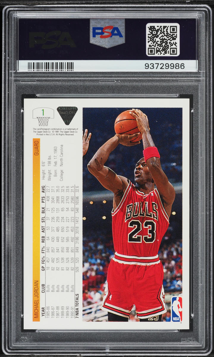 1991 Upper Deck Promo Michael Jordan #1 PSA 6 EXMT