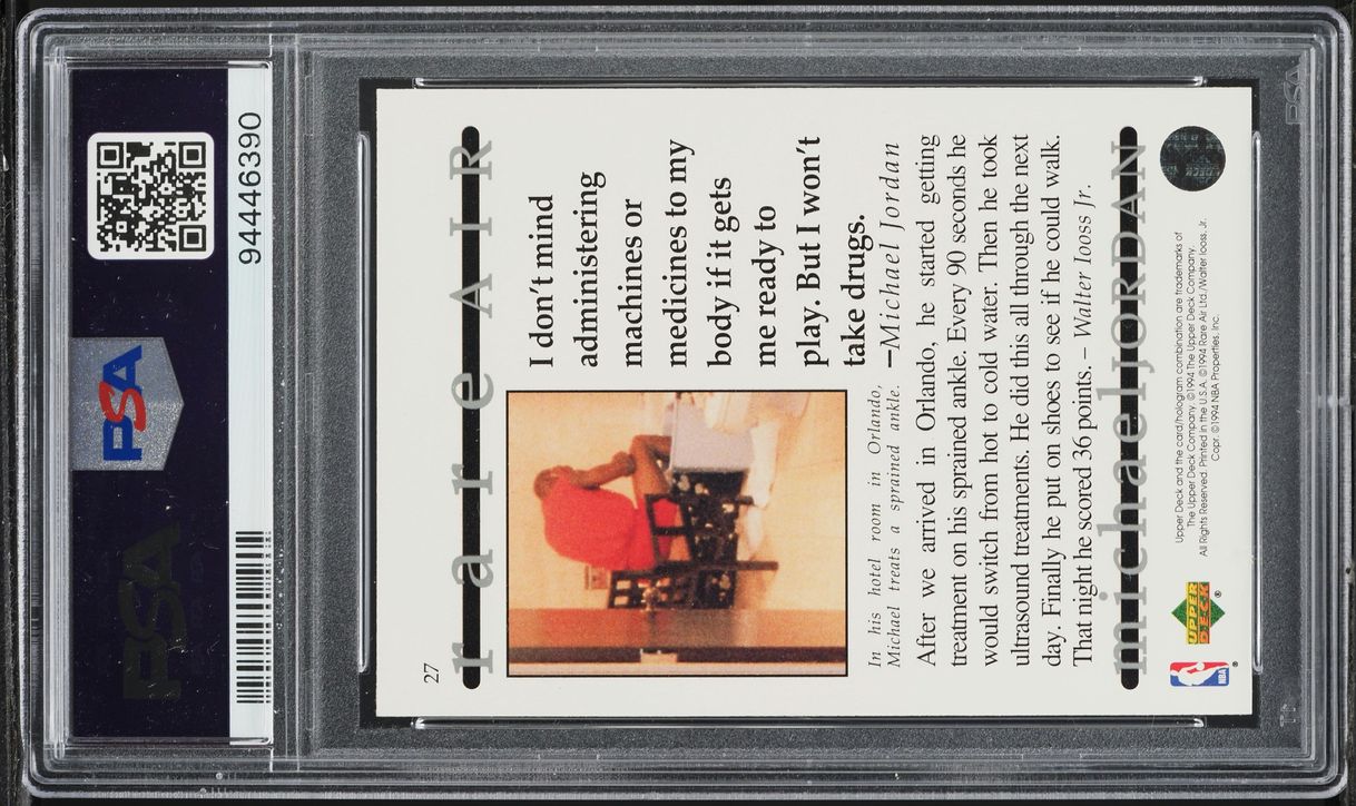 1994 Upper Deck MJ Rare Air Michael Jordan #27 PSA 9 MINT