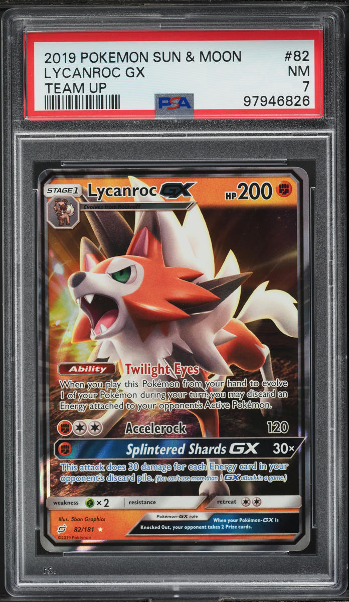 lycanroc pokemon card gx 056/114 Lycanroc GX