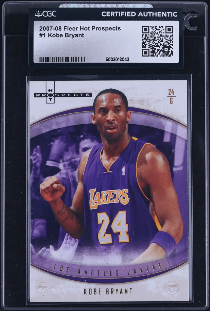 2007 Fleer Hot Prospects Kobe Bryant #1 CGC AUTH