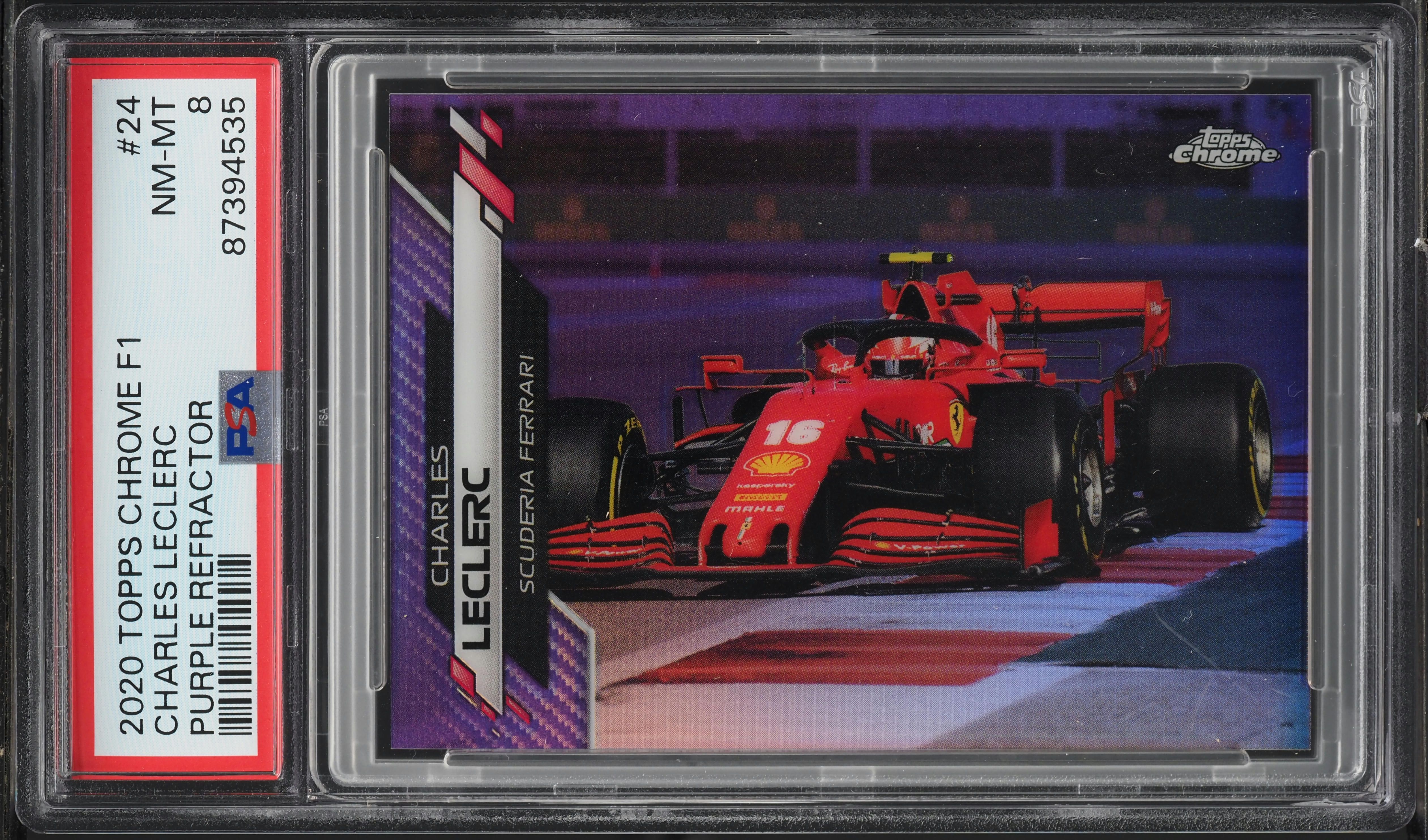 2020 Topps Chrome Formula 1 F1 Purple Refractor Charles Leclerc