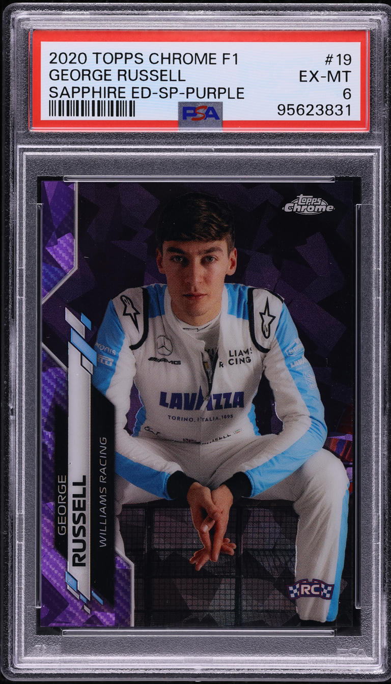2020 Topps Chrome Formula 1 Sapphire Purple George Russell ROOKIE /10 ...