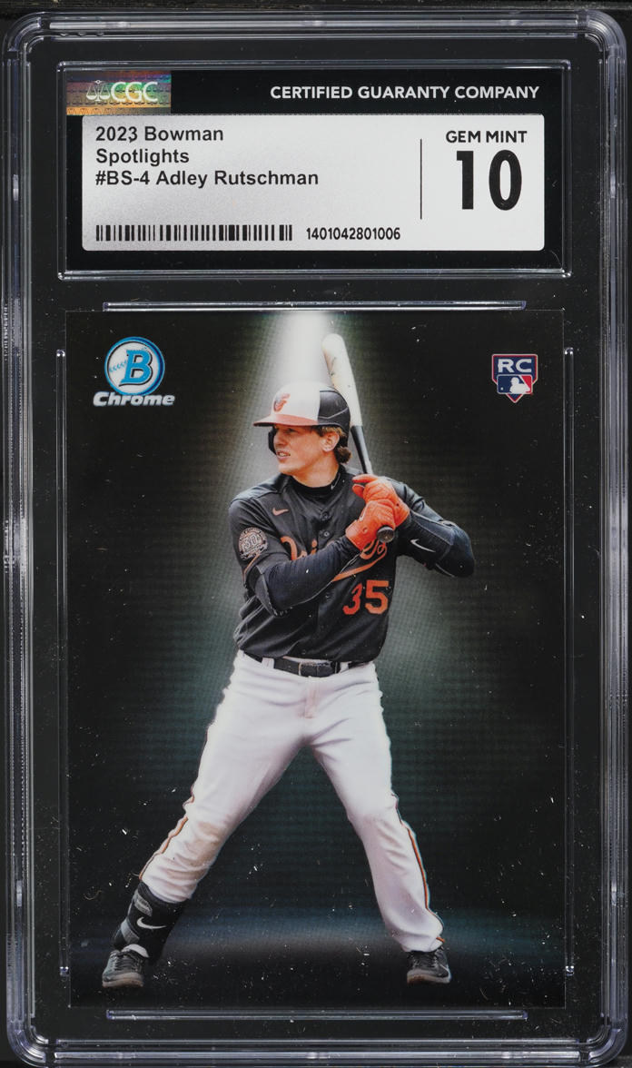 2023 Bowman Chrome Spotlights Adley Rutschman ROOKIE #BS-4 CGC 10 GEM MINT